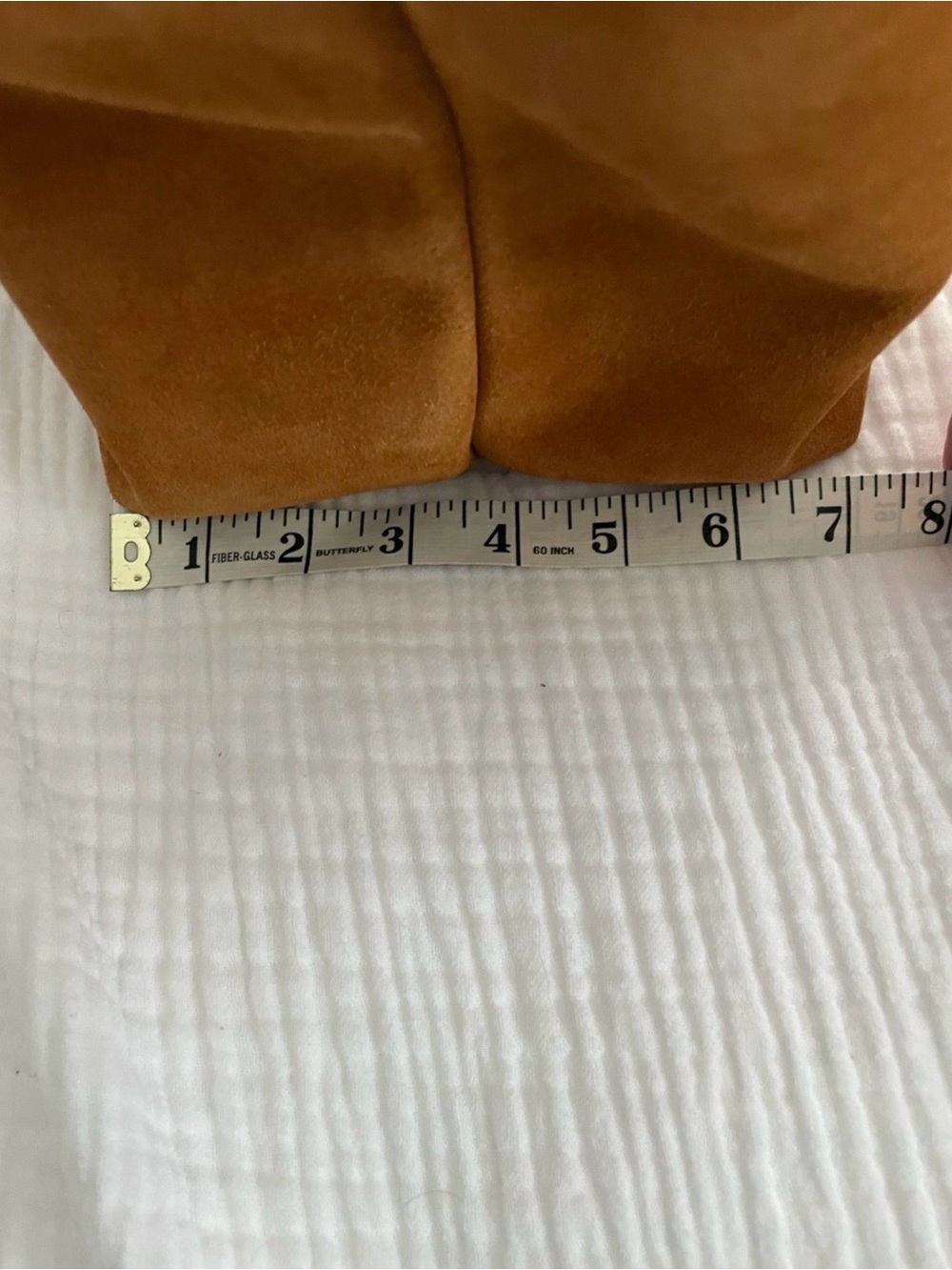 Madewell Essentials Suede Tote in Cognac Brown - Picture 12 of 12